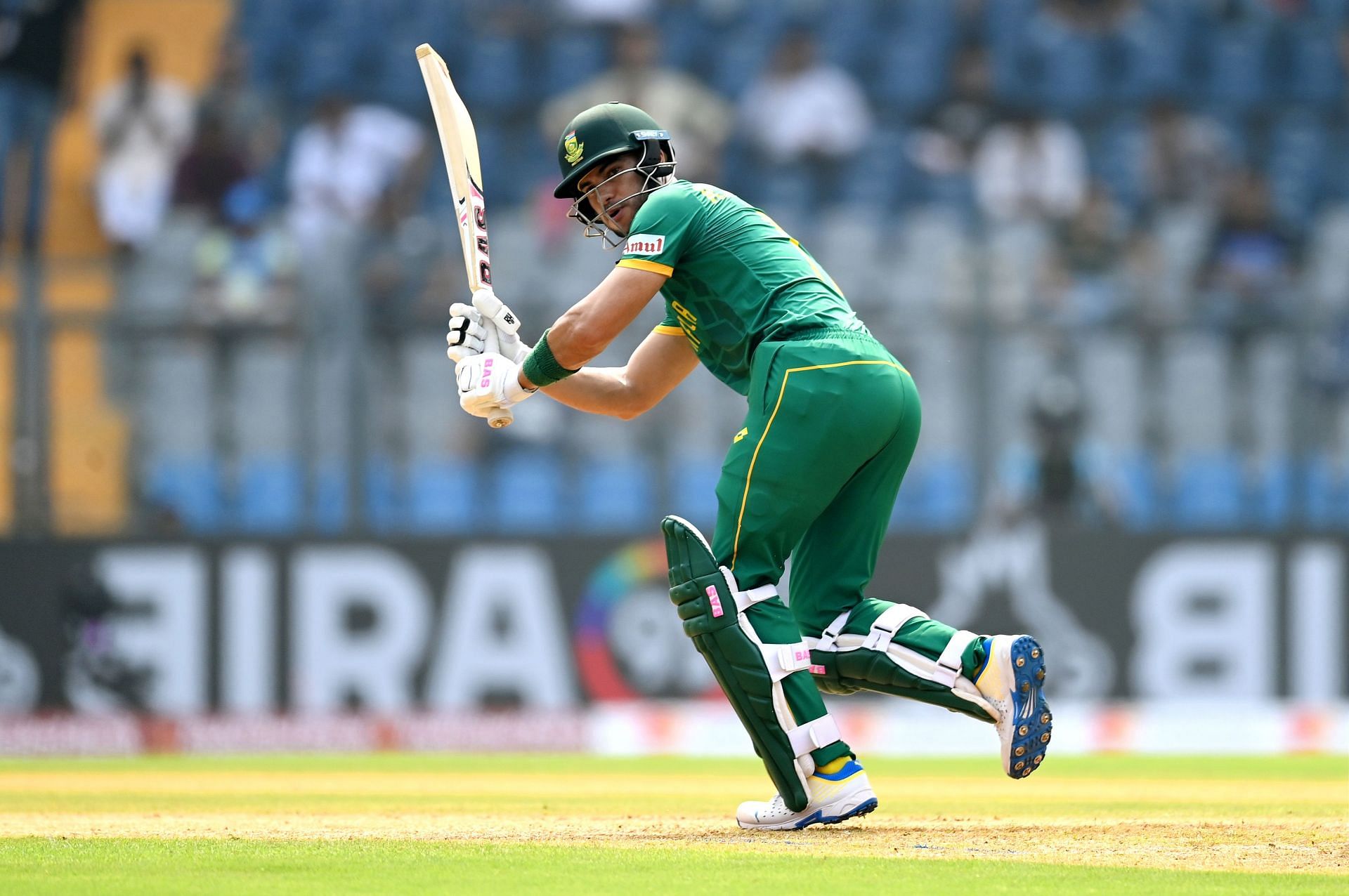 Reeza Hendricks in action: England v South Africa - ICC Men&#039;s Cricket World Cup India 2023