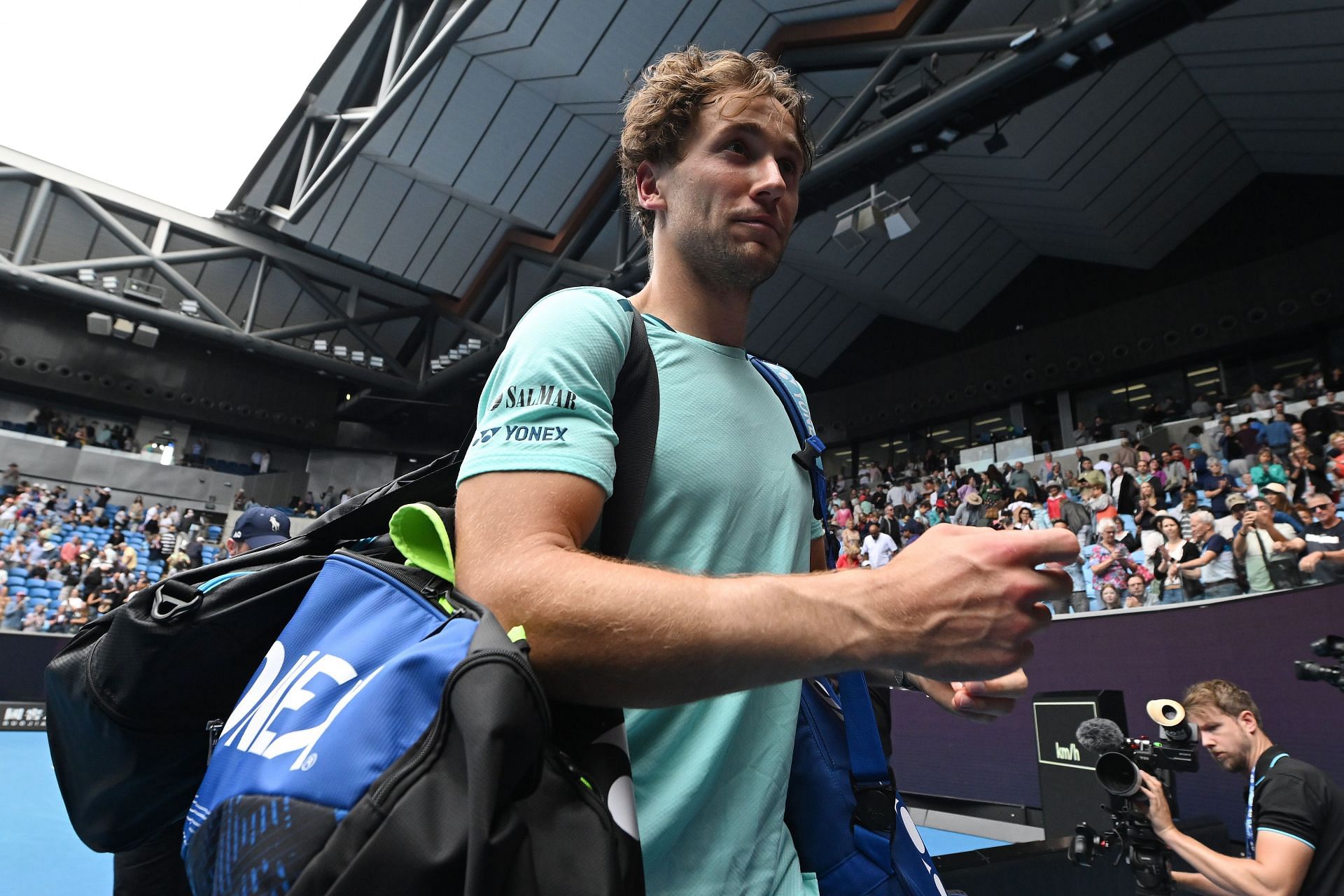 Casper Ruud walks off Margaret Court Arena: Australian Open 2024