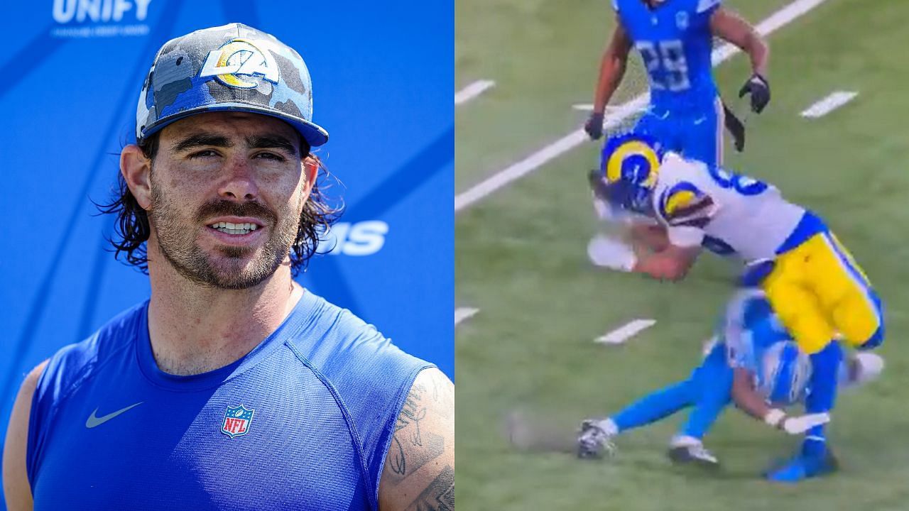 NFL fans blast Kerby Joseph for landing dirty hit on Tyler Higbee during Wild Card clash