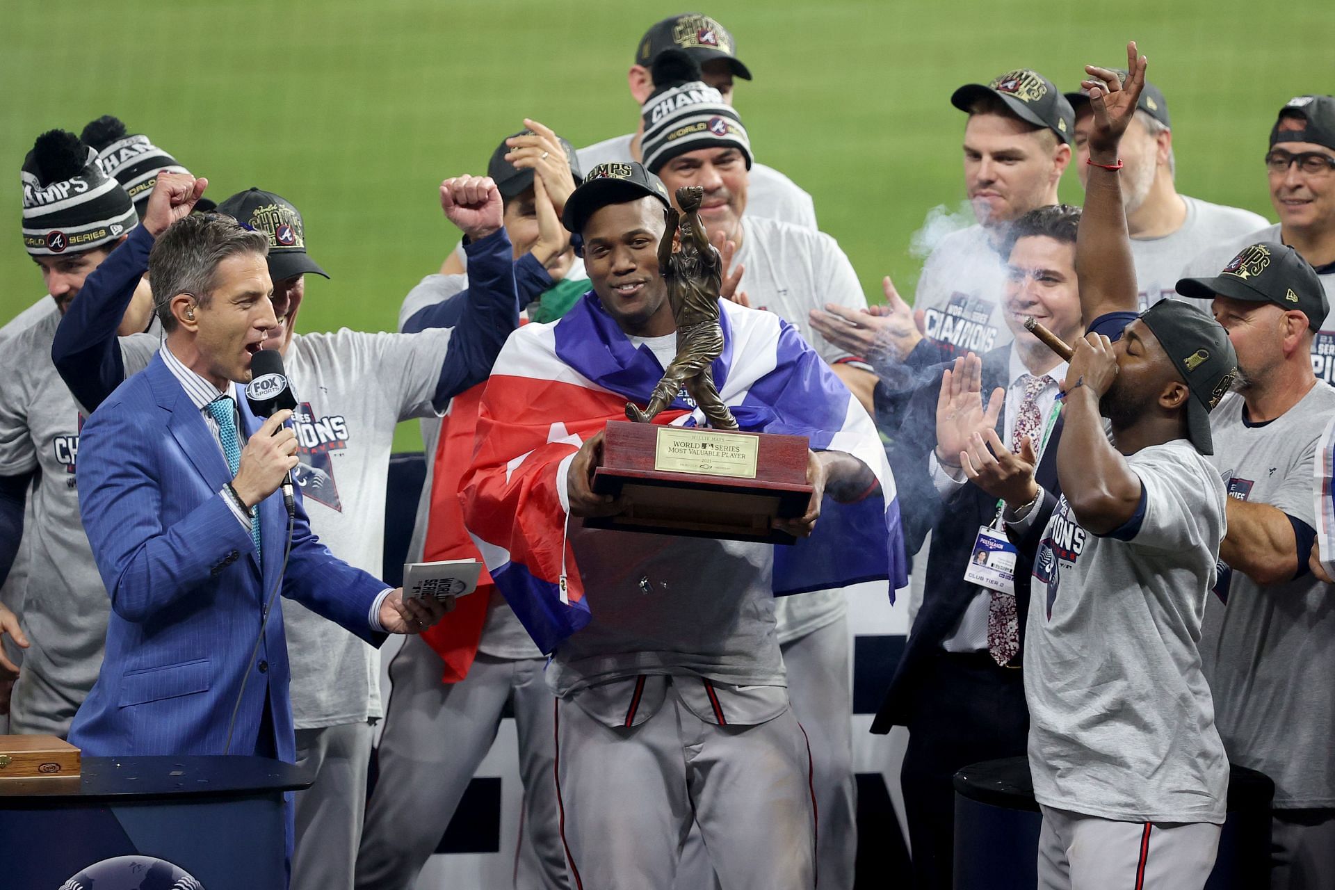 Jorge Soler was named the 2021 World Series MVP.