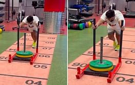 [Watch] "Keep pushing in life" - Rishabh Pant trains hard ahead of comeback