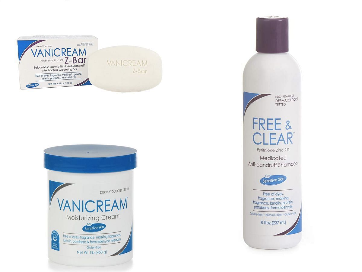 Vanicream products for moisturizing and cleansing (Image via Sportskeeda)