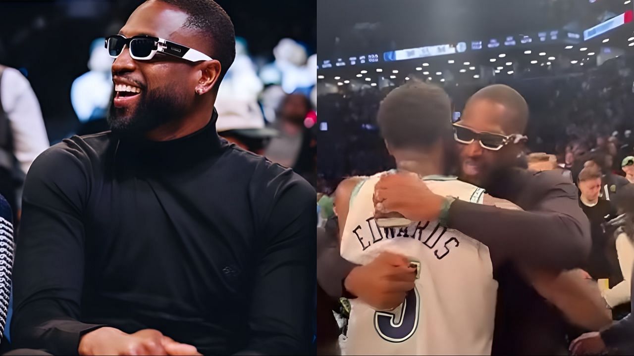 Dwyane Wade shared a heartwarming moment with Anthony Edwards