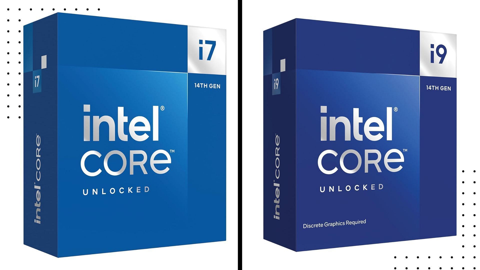 Choosing between the Core i9-14900K and the i7-14700K can be difficult (Image via Amazon)