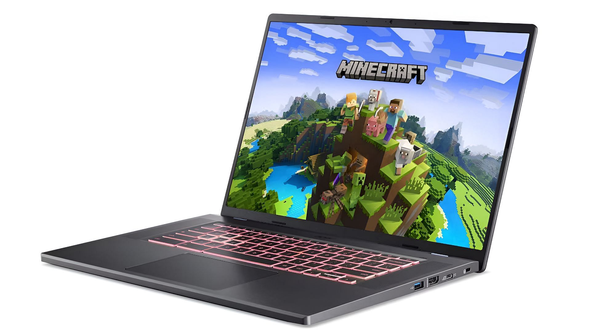 Minecraft sur Chromebook a un peu de croissance à faire (Image via Mojang)