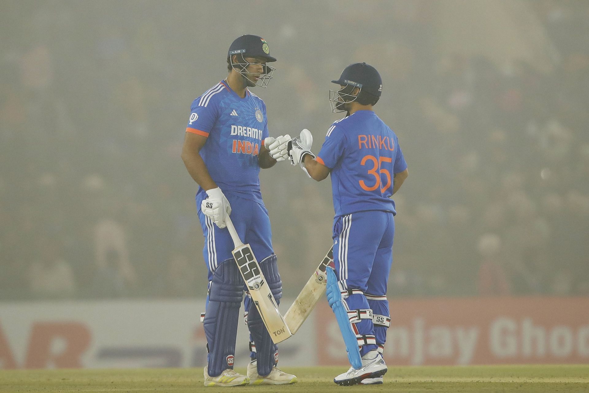 Shivam Dube and Rinku Singh were at the crease when the winning runs were hit