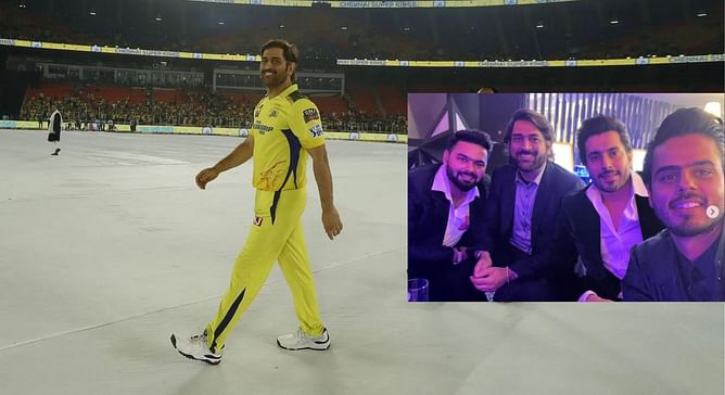 [Pictures] Bollywood actor Sunny Singh shares photos with MS Dhoni, Nitish Rana and Rishabh Pant