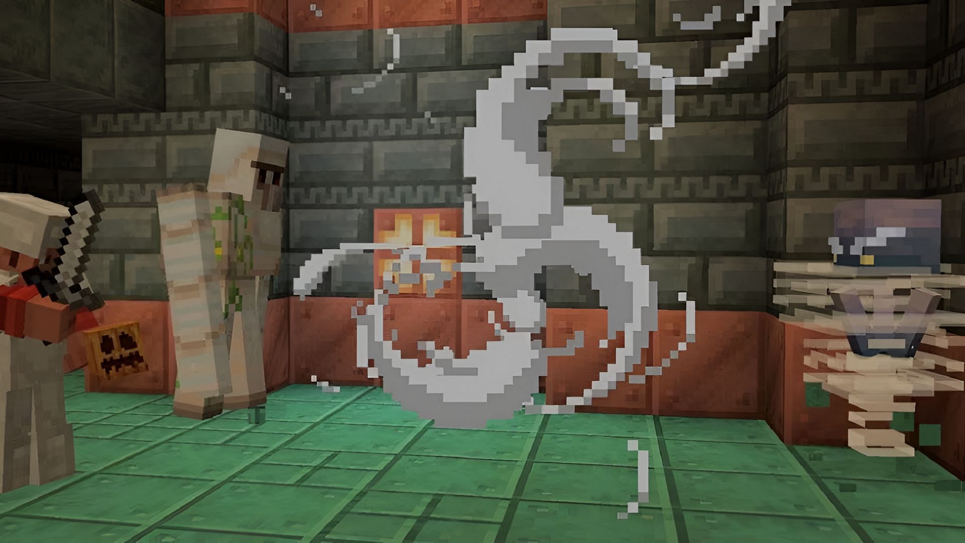 Breeze mobs in Minecraft won&#039;t just target players in snapshot 24w04a (Image via Mojang)