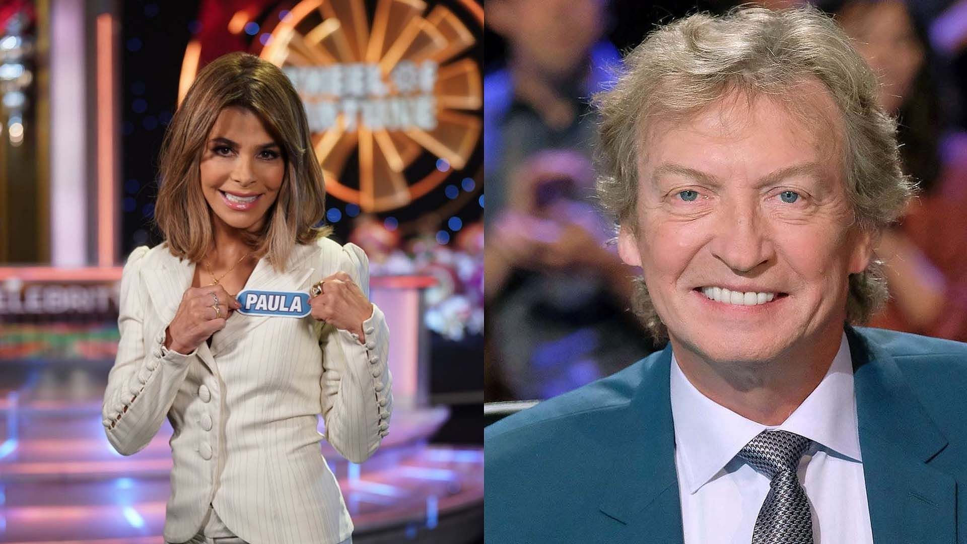 Nigel Lythgoe reacts to Paula Abdul