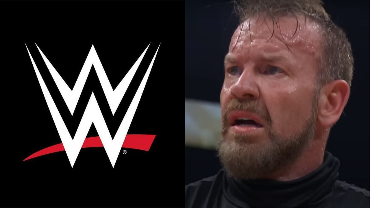 WWE logo (left) and Christian Cage (right). (Image credits: AEW