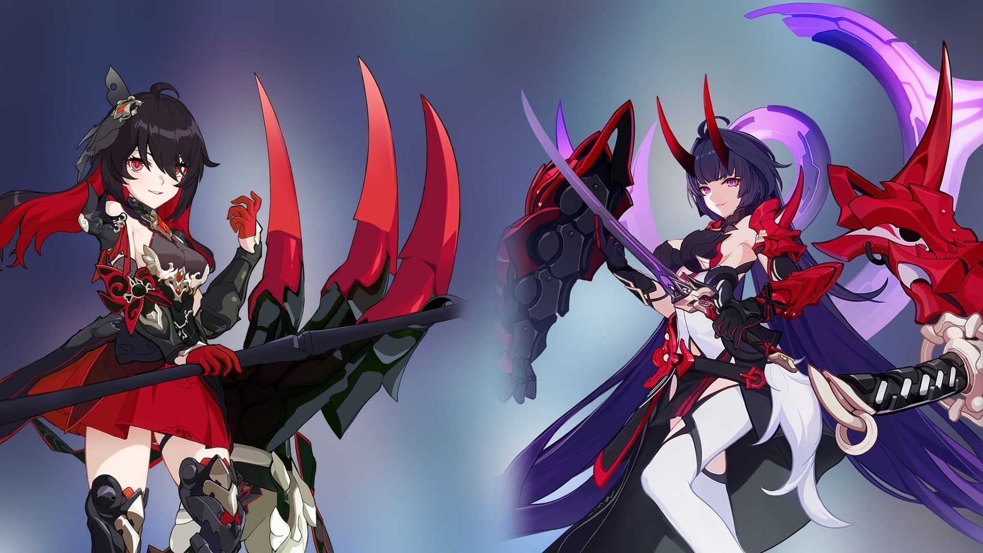 Raiden Mei - Herrscher of Thunder and Seele V&ouml;llerei - Starchasm Nyx are among the best Valkyries in this Honkai Impact 3rd tier list. (Image via miHoYo)
