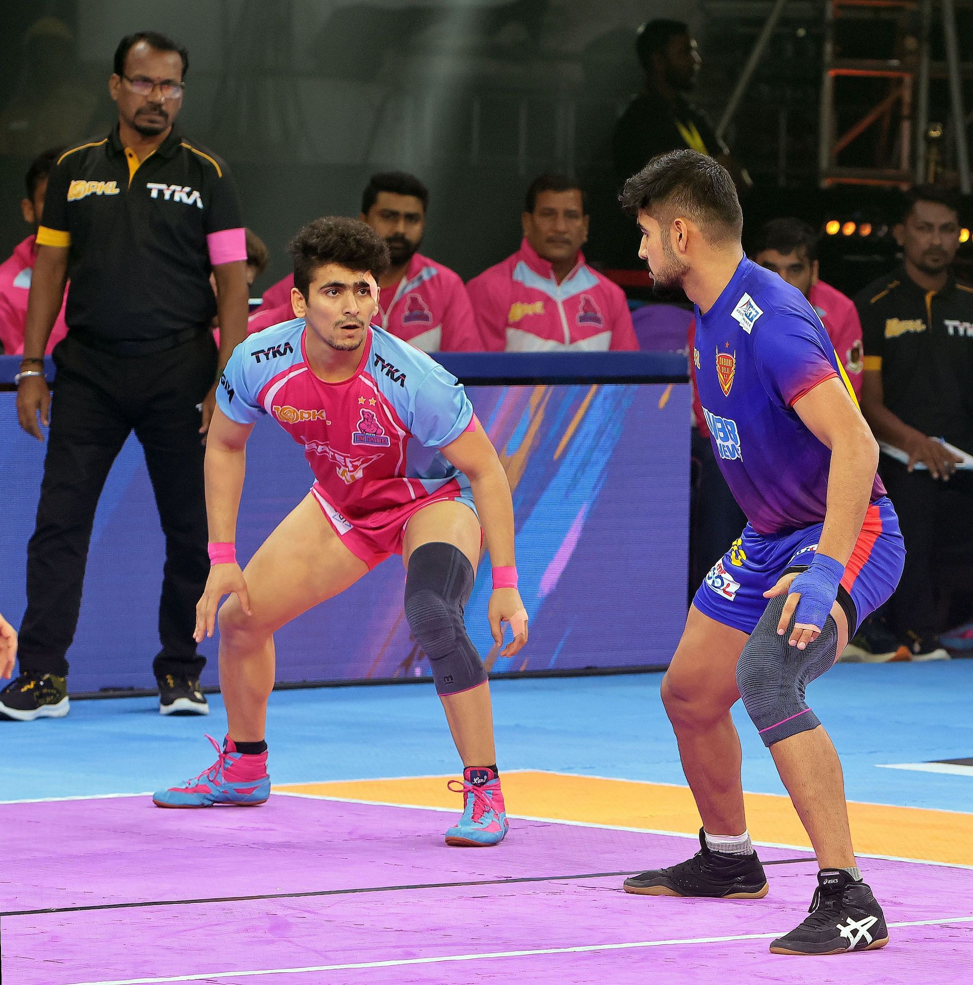 Ankush (left) of Jaipur Pink Panthers (Credit: PKL)