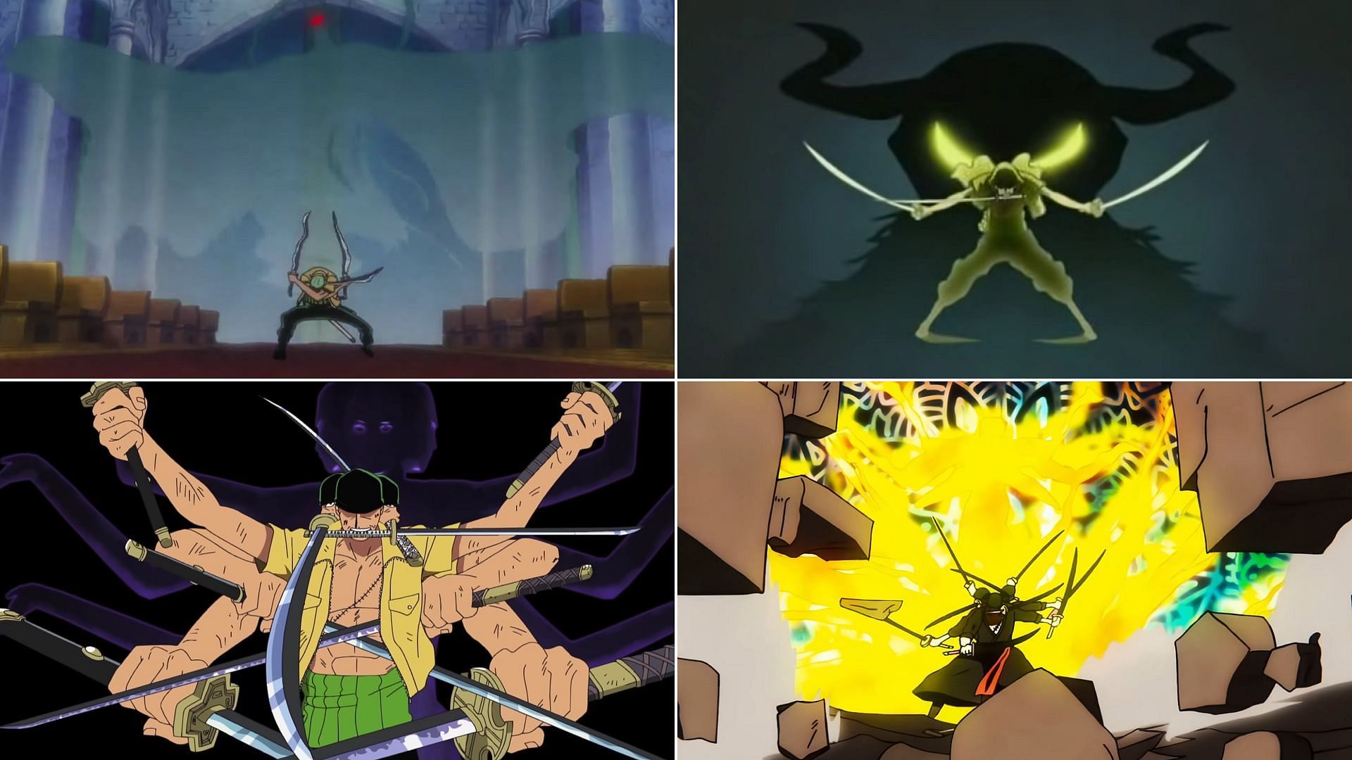 Zoro&#039;s demonic techniques in One Piece (Image via Toei Animation)