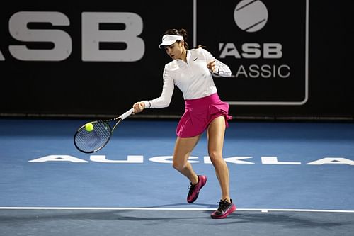 Raducanu at the 2024 Women's ASB Classic.