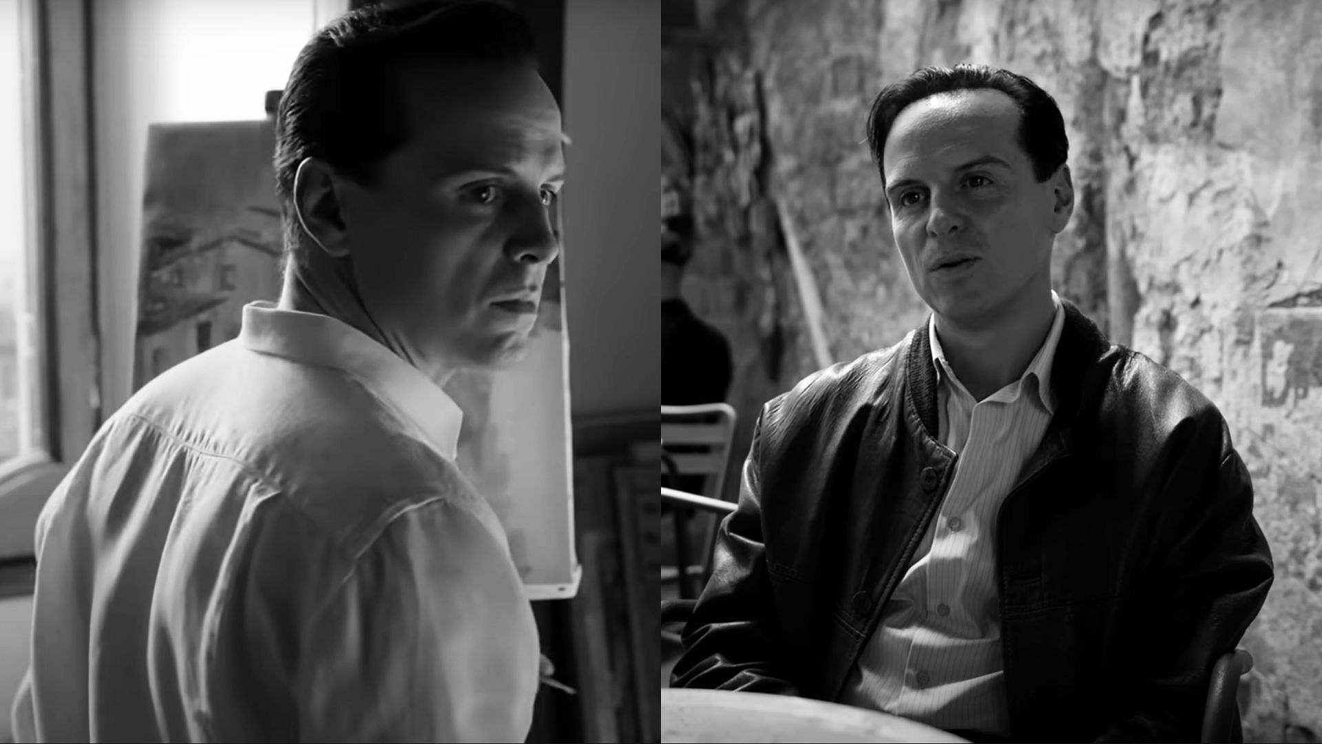 Andrew Scott as Ripley in different scenes (Image via Netflix)