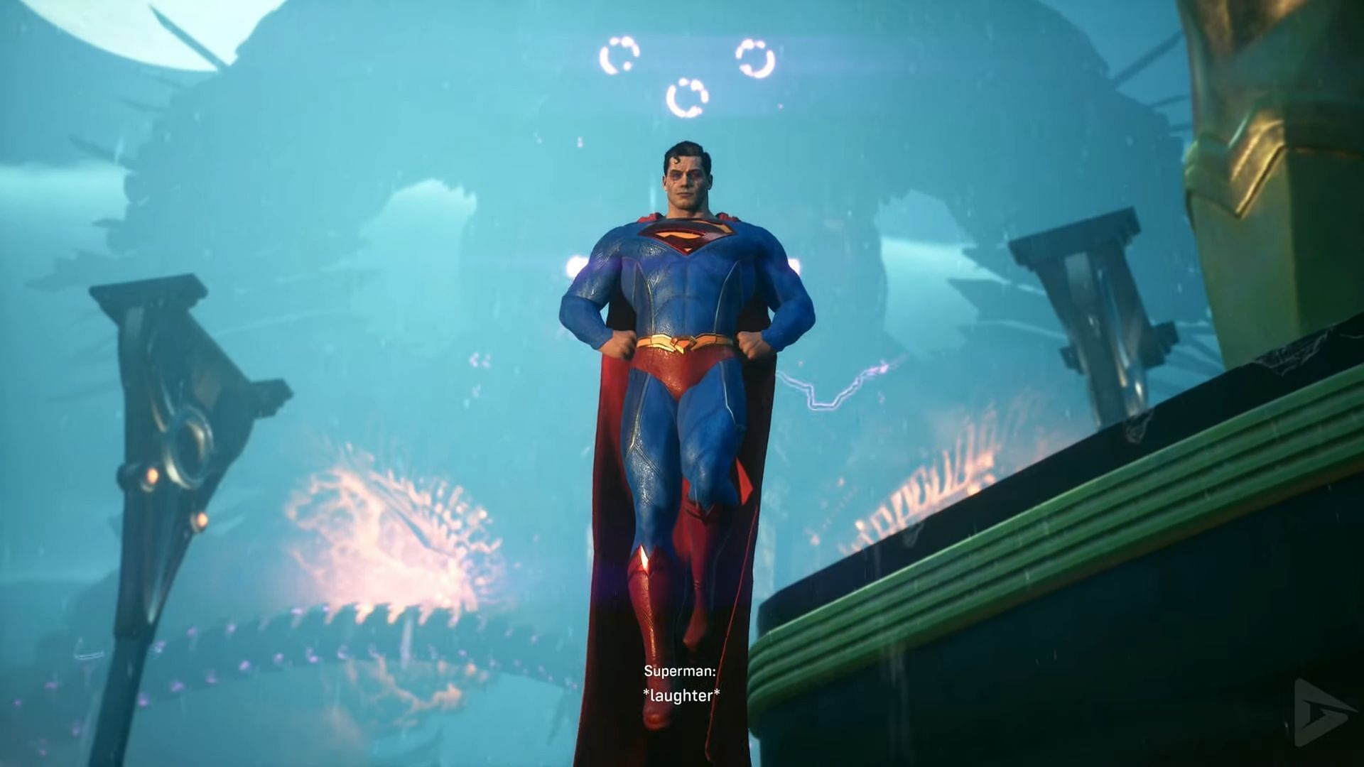 Superman arrives (Image via YouTube/Gamer&#039;s Little Playground)