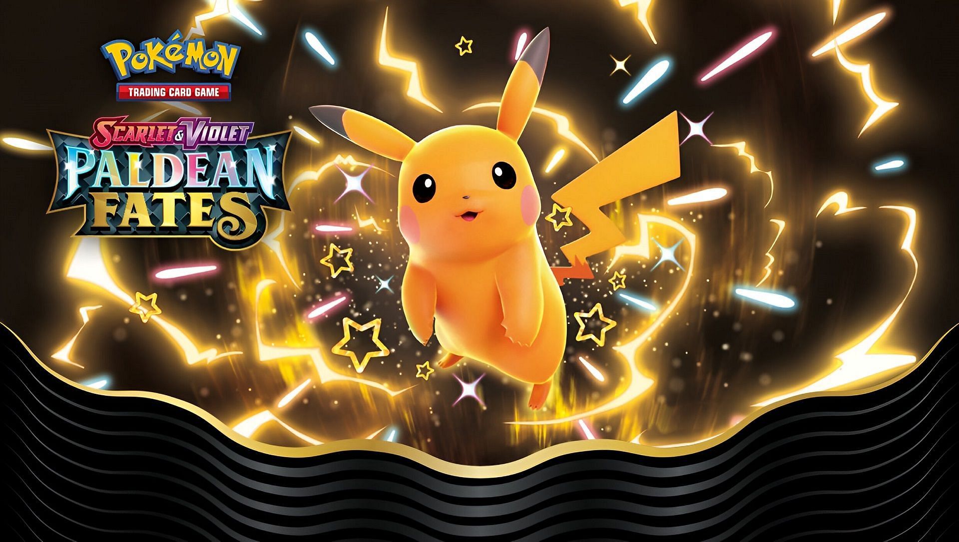 Shiny Pikachu is one of many shiny cards featured in the Pokemon TCG's Paldean Fates expansion (Image via The Pokemon Company)