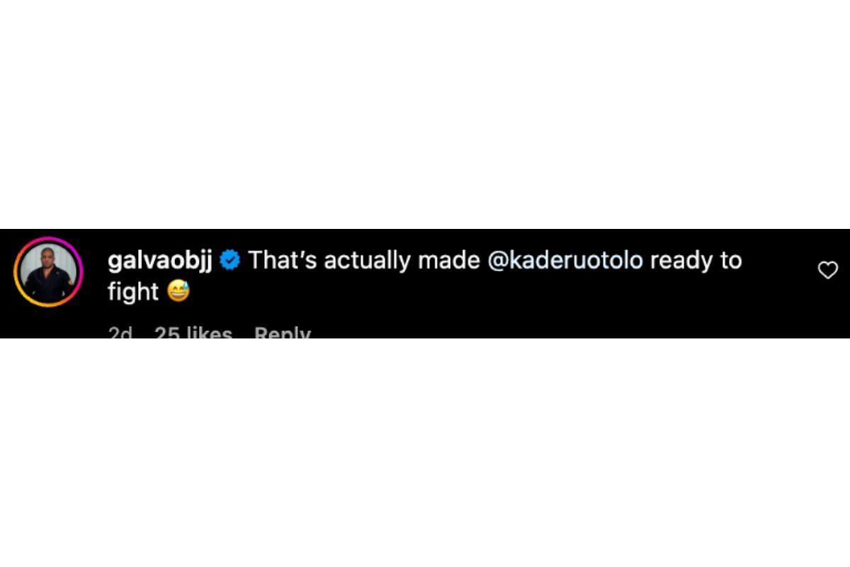 Screenshot of Andre Galvao&#039;s comment