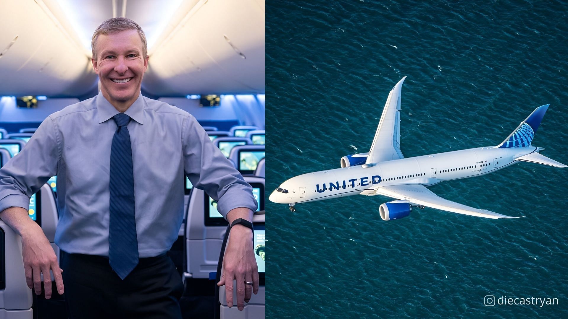 United Airlines CEO Scott Kirby faces criticism online over DEI video. (Image via Instagram/@scottkirby)