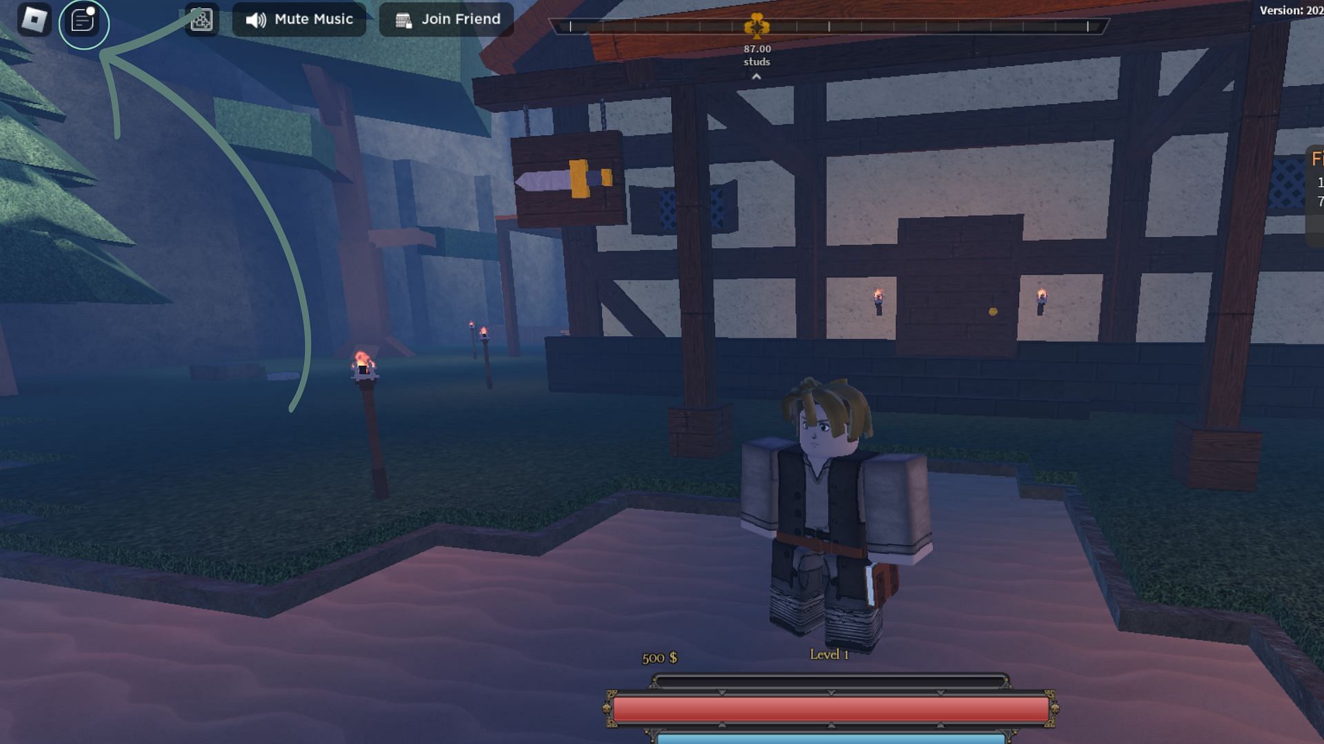 Chat box icon in Clover Retribution (Roblox||Sportskeeda)