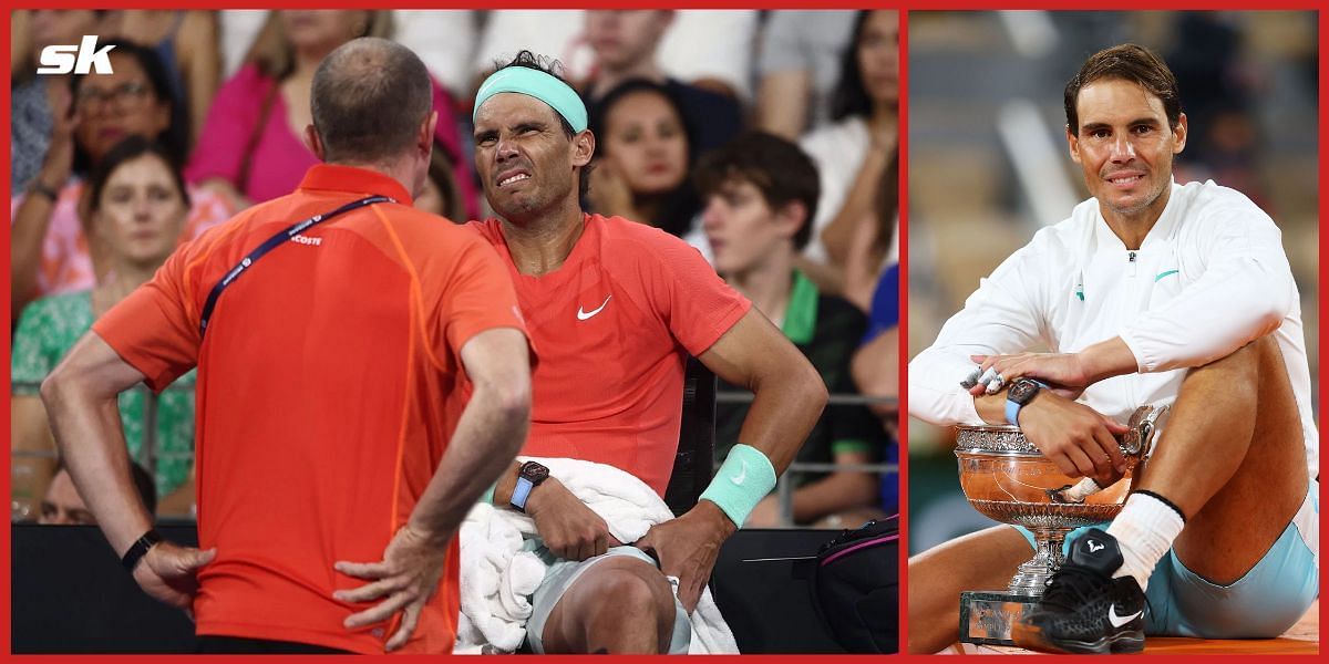 Rafael Nadal had an injury scare at the Brisbane International.