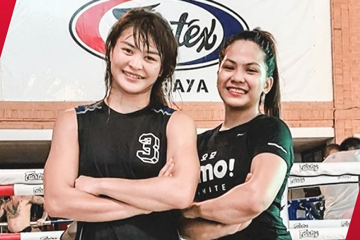 Stamp (L) with Denice Zamboanga (R) | Image by ONE Championship