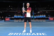 Grigor Dimitrov at the 2024 Brisbane International.