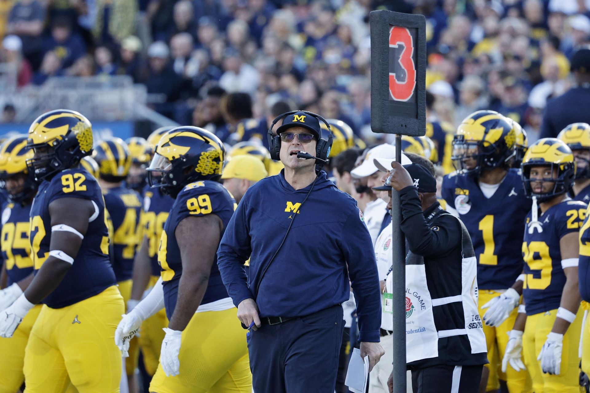 Michigan coach Jim Harbaugh