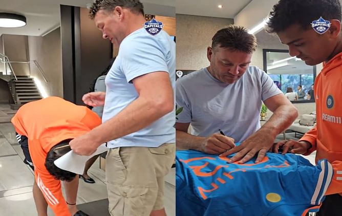 [Watch] “Can I touch your feet?” - Heartwarming video of Arshin Kulkarni’s interaction with 'idol' Jacques Kallis goes viral