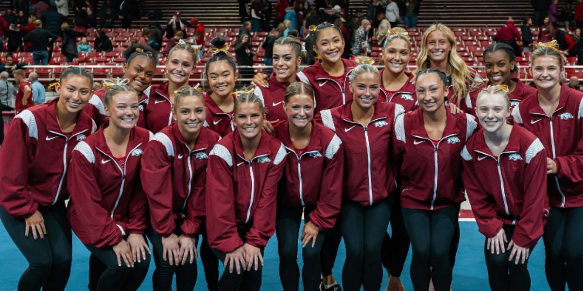 Arkansas Razorbacks' gymnastics side records new program high score as