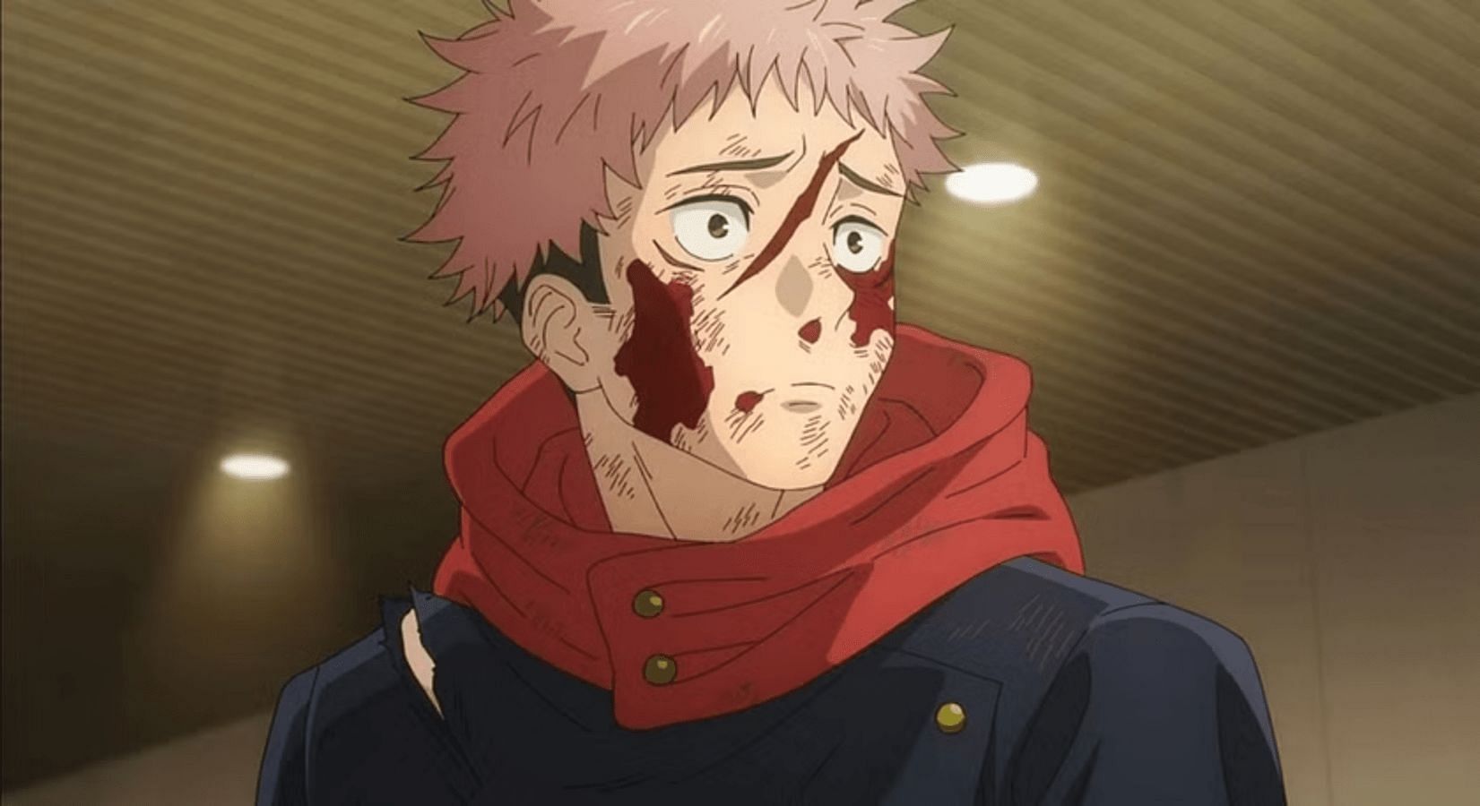 Yuji Itadori as seen in Jujutsu Kaisen (image via MAPPA)