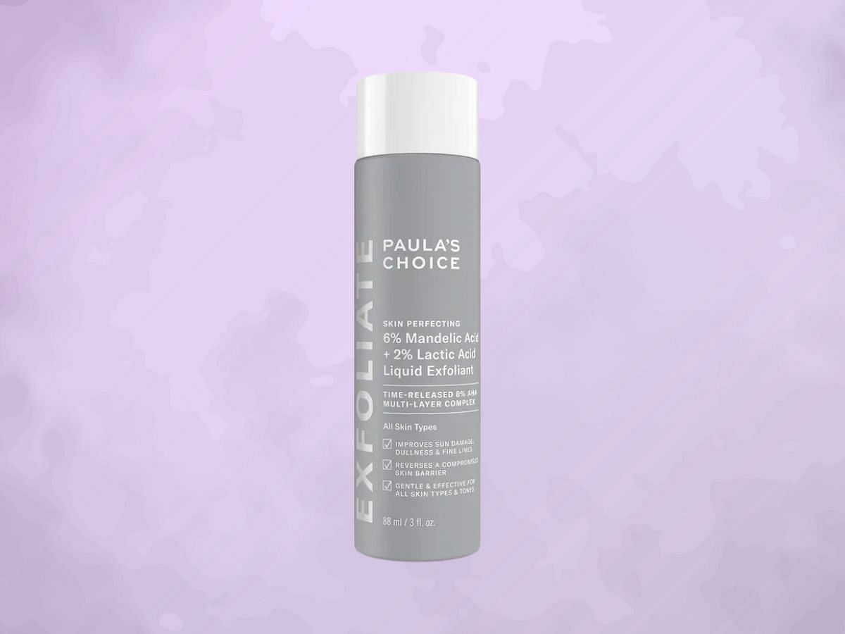 Paula&#039;s Choice Skin Perfecting 6% Mandelic Acid + 2% Lactic Acid Liquid Exfoliant (Image via Sephora)