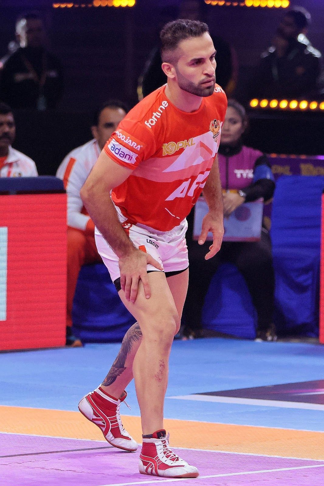 Fazel Atrachali of Gujarat Giants (Credits: PKL)