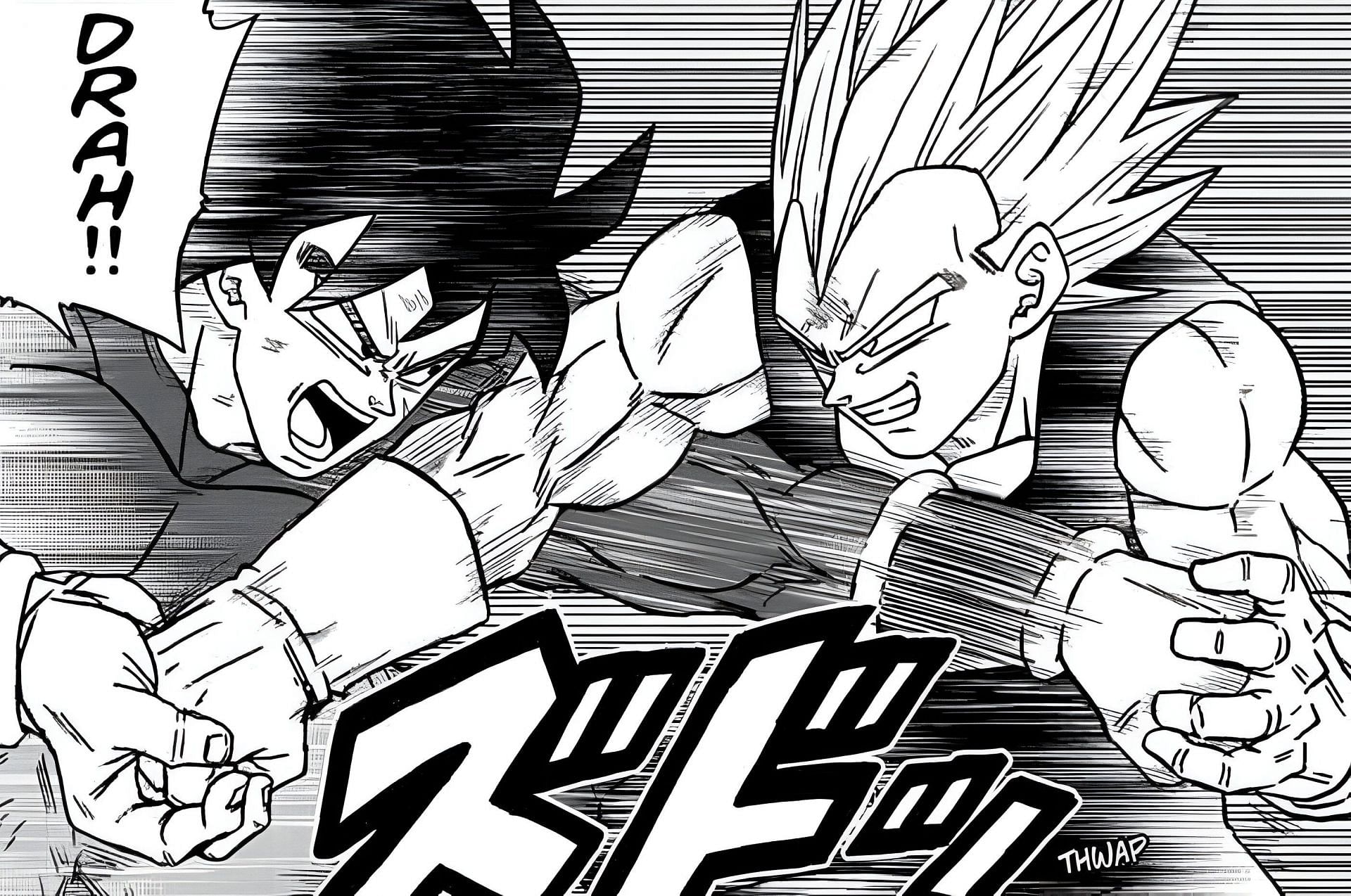Broly and Vegeta as seen in the Dragon Ball Super manga (Image via Shueisha)