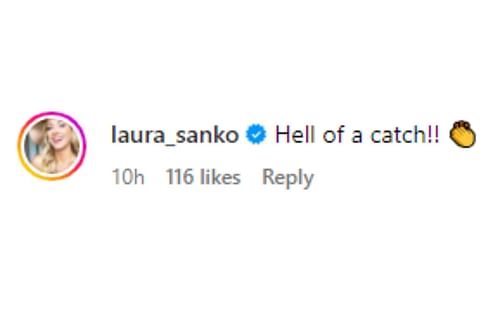 Laura Sanko's reaction to the photo [Image courtesy: @joerogan - Instagram]