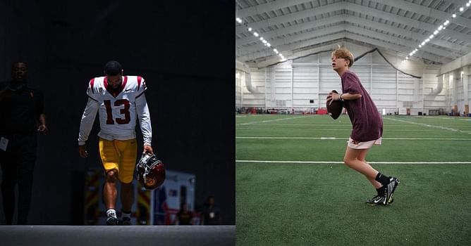 Lane Kiffin’s son Knox Kiffin has unique reaction to Caleb Williams' CFB season recap - “13”