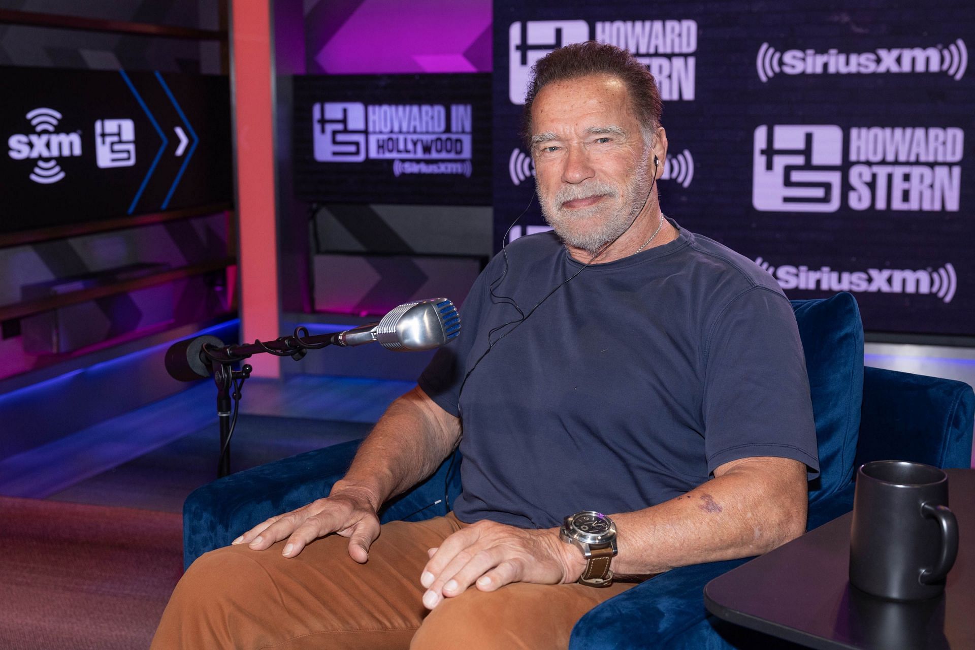 Arnold Schwarzenegger Visits SiriusXM