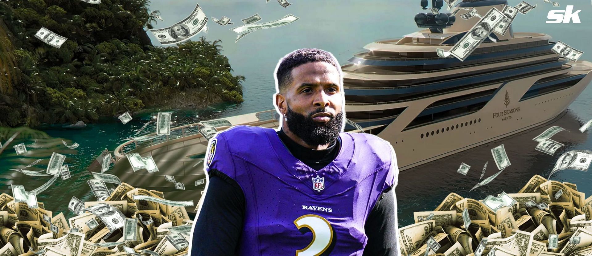 Did Odell Beckham Jr hire $100,000 yacht? Ravens fans panic over viral report detailing 2017 Giants moment deja vu