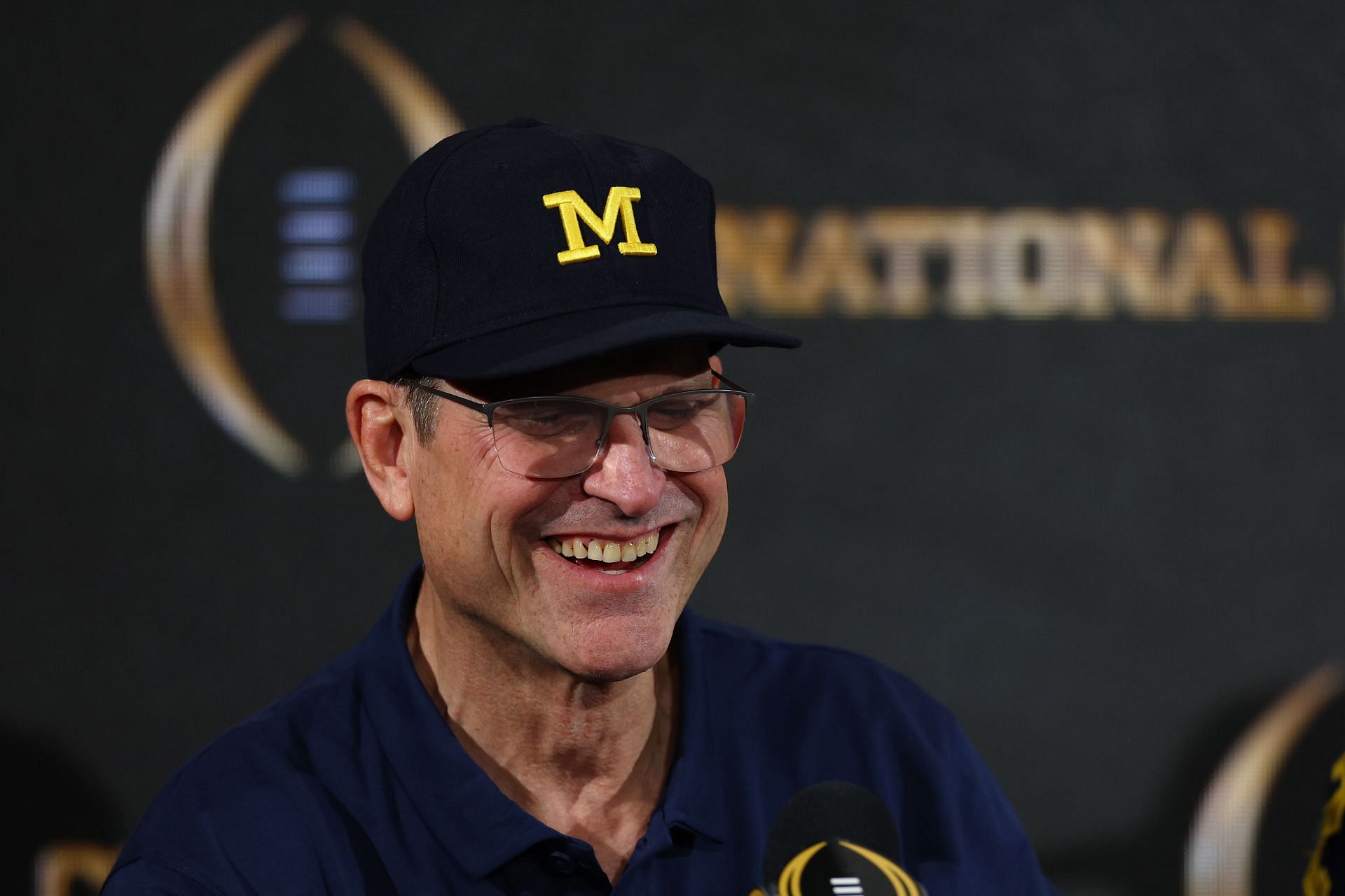 Jim Harbaugh at 2024 CFP National Championship - Michigan v Washington