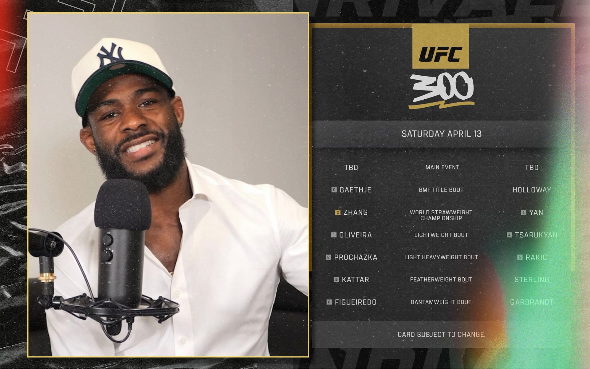 Aljamain Sterling comments on UFC 299 overpowering historic UFC 300 fight card. [Image credits: @funkmastermma on Instagram; @ufc-europe on X]
