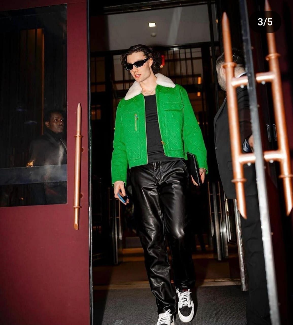Josh Giddey wearing a Louis Vuitton Jacket