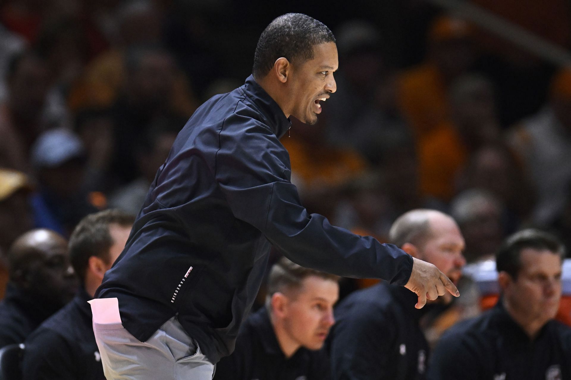 South Carolina coach Lamont Paris will seek an upset win in Knoxville on Tuesday.