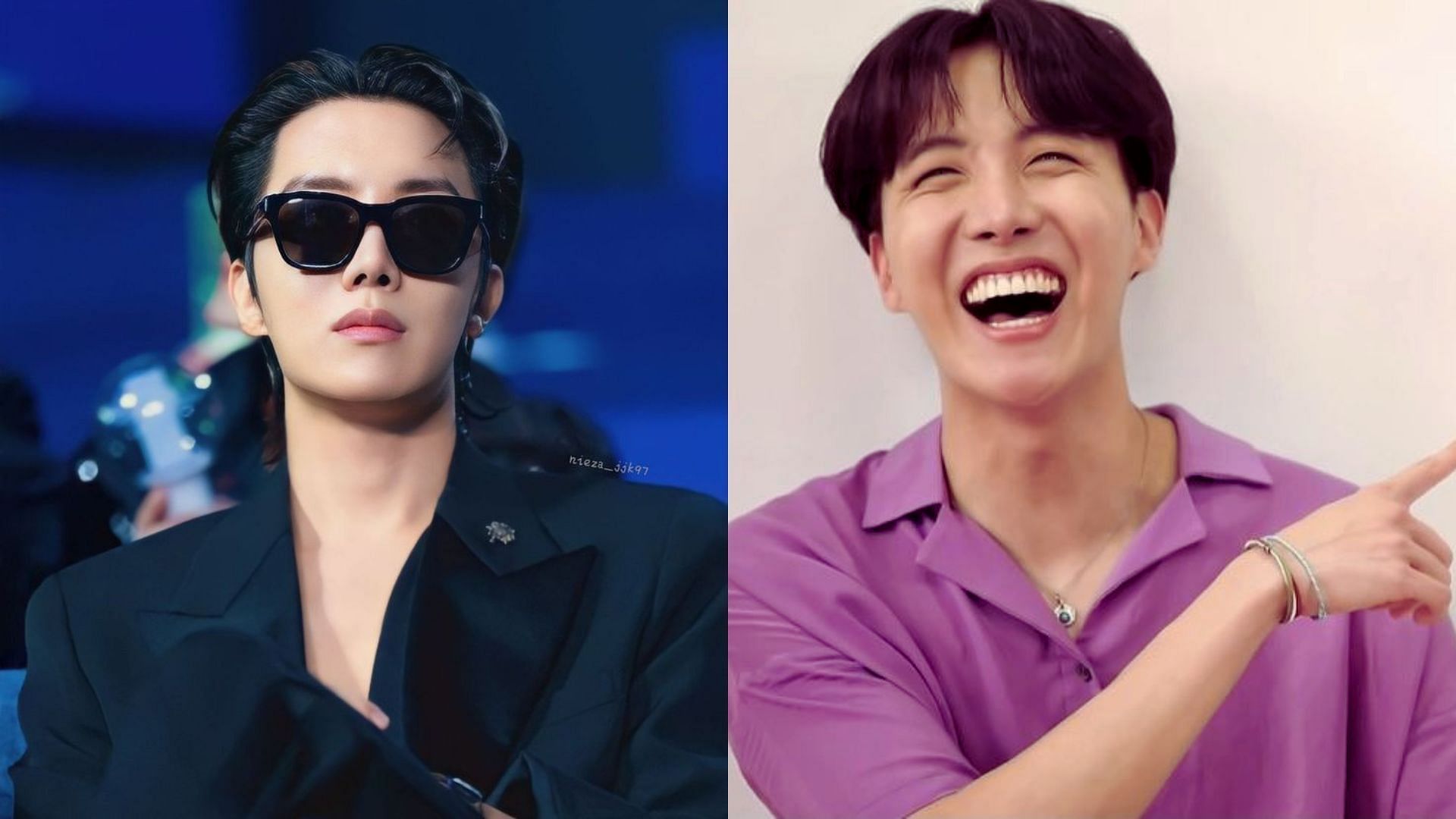 J-hope makes ARMYs laugh (Images via Twitter/dollettepjm and Pinterest/peachyzels)