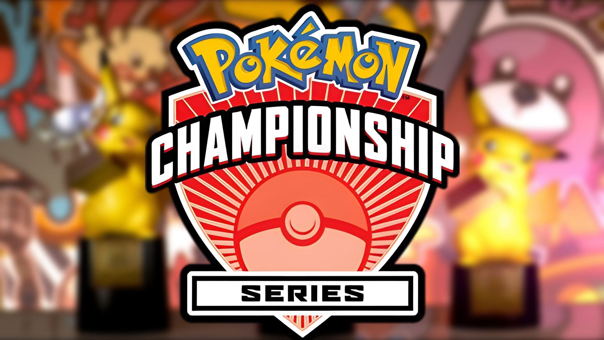 The Pokemon VGC logo against the backdrop of World Championship trophies.