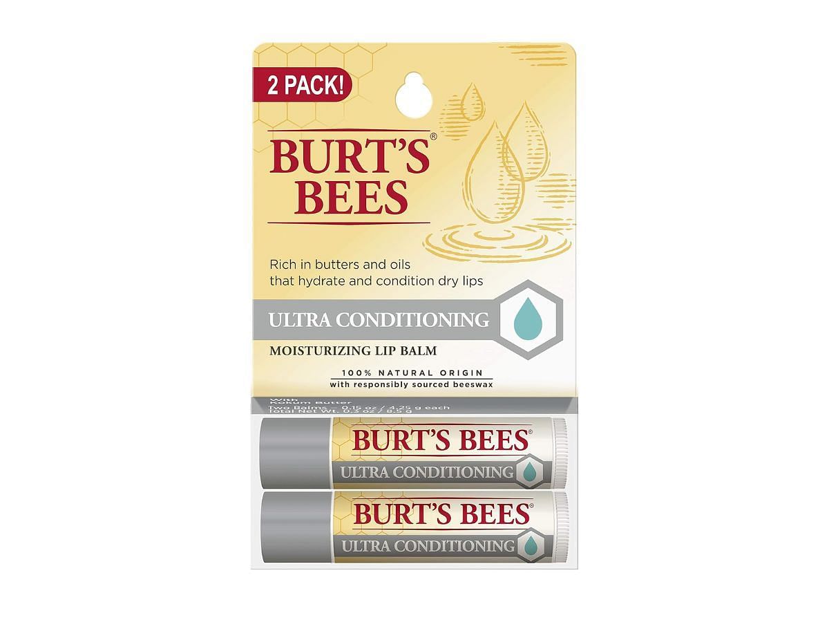 BURT&#039;S BEES moisturizing lip balm (Image via Walmart)