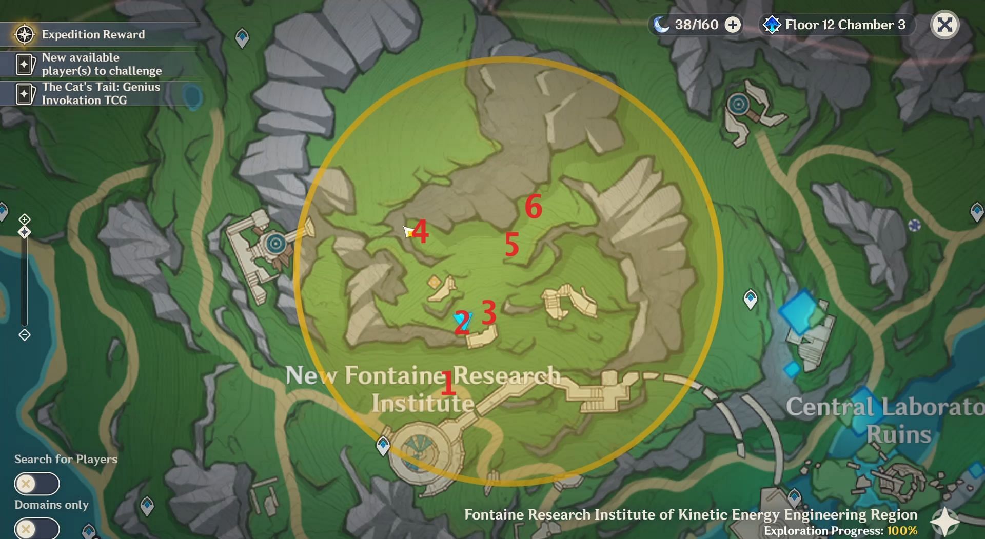 The treasure chests are buried in the New Fontaine Research Institute (Image via HoYoverse)