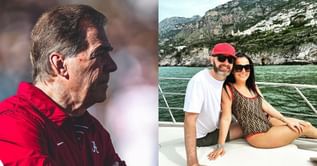Nick Saban’s daughter-in-law Samira Saban has fun time posing with her husband Nicholas Saban in concert