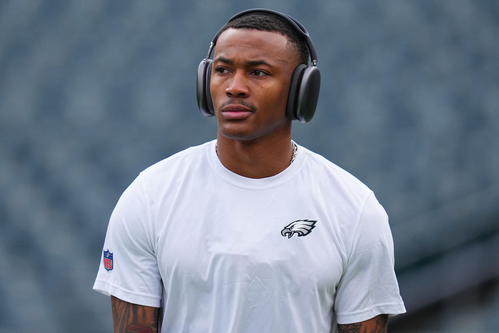 DeVonta Smith during Arizona Cardinals v Philadelphia Eagles