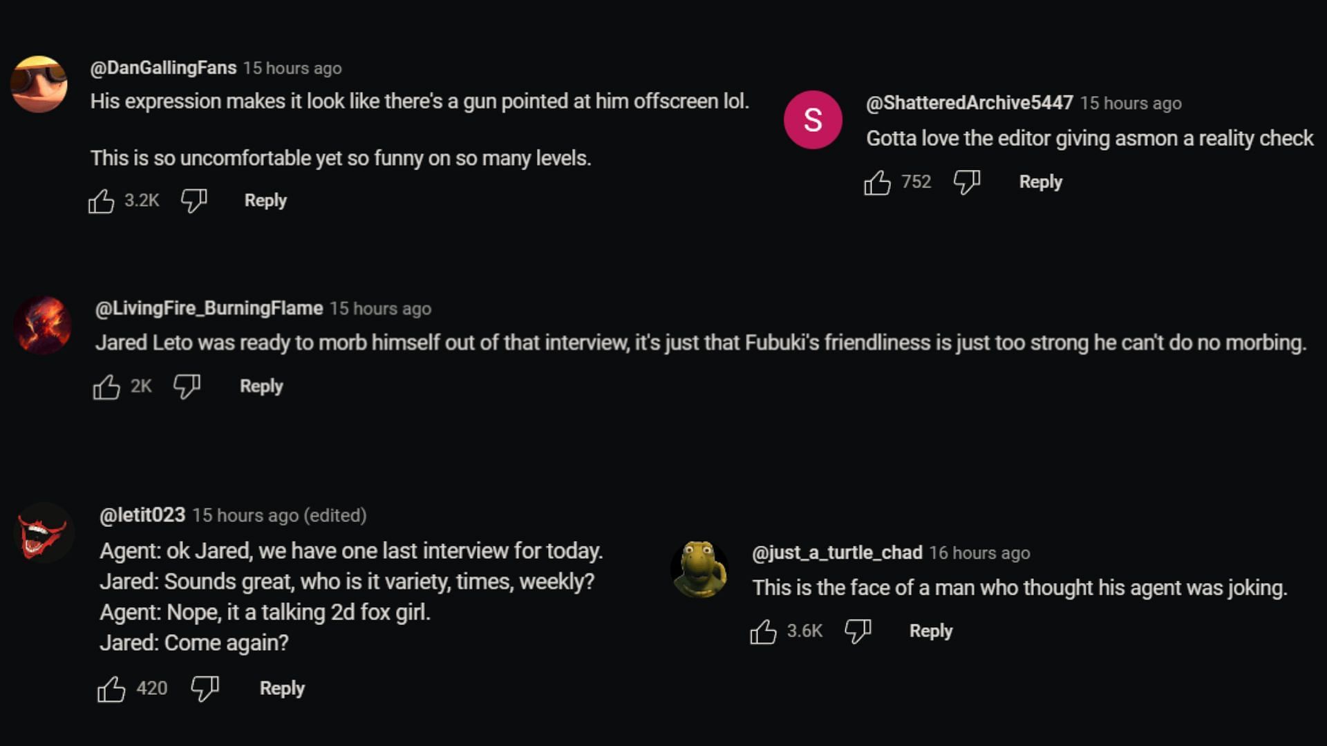 Fans reacted to the interview between the two (Image via Asmongold Clips/YouTube)