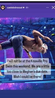 Via Caeleb Dressel's Instagram story